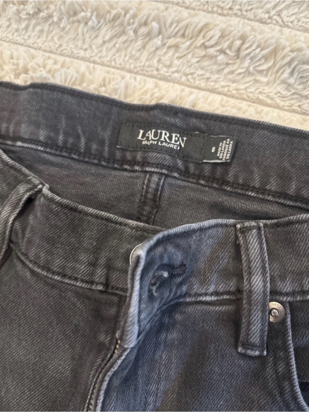 Lauren Ralph Lauren‎ Black Straight-Leg Jeans - Picture 6 of 9